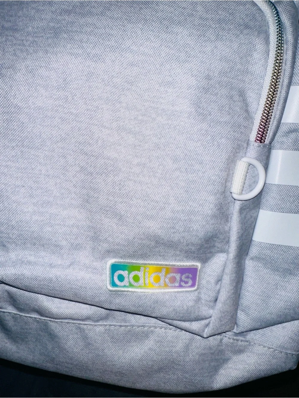 adidas Classic 3-Stripe Light Gray Backpack